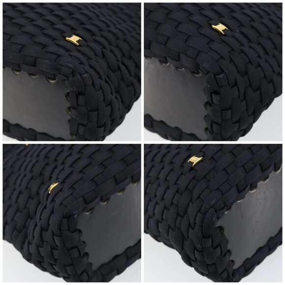 Salvatore Ferragamo Vala Shoulder Bag Nylon Black Gold Auth bs29122 - Picture 15 of 15